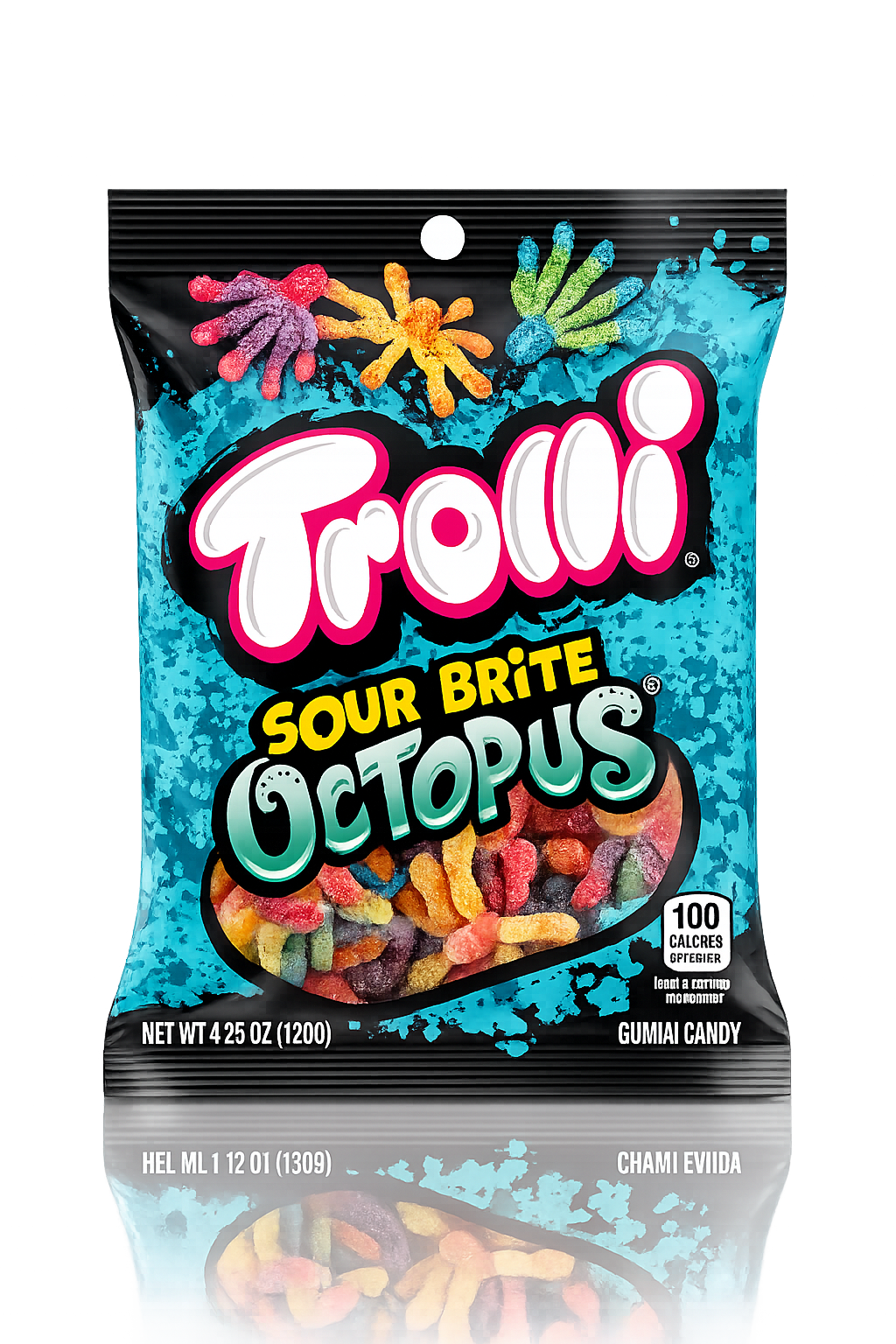 Trolli Sour Brite Octopus Gummy Candy, 4.25oz