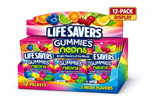 Lifesaver Gummies Neons 7 oz Bag Box of 12