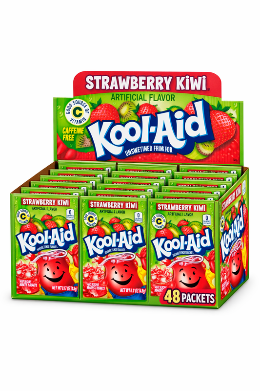 Kool Aid Strawberry Kiwi 0.14 oz Packet Box of 48