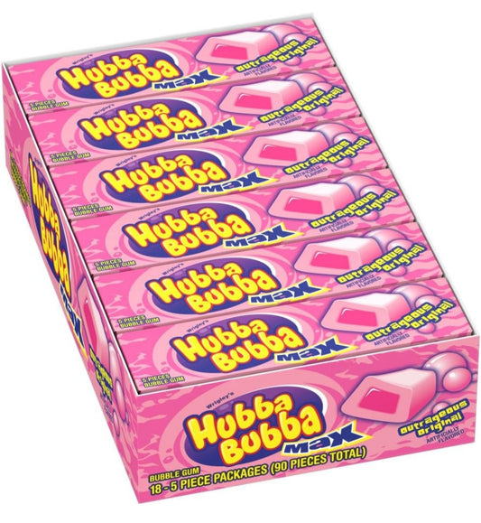 Hubba Bubba Max Original Box of 18