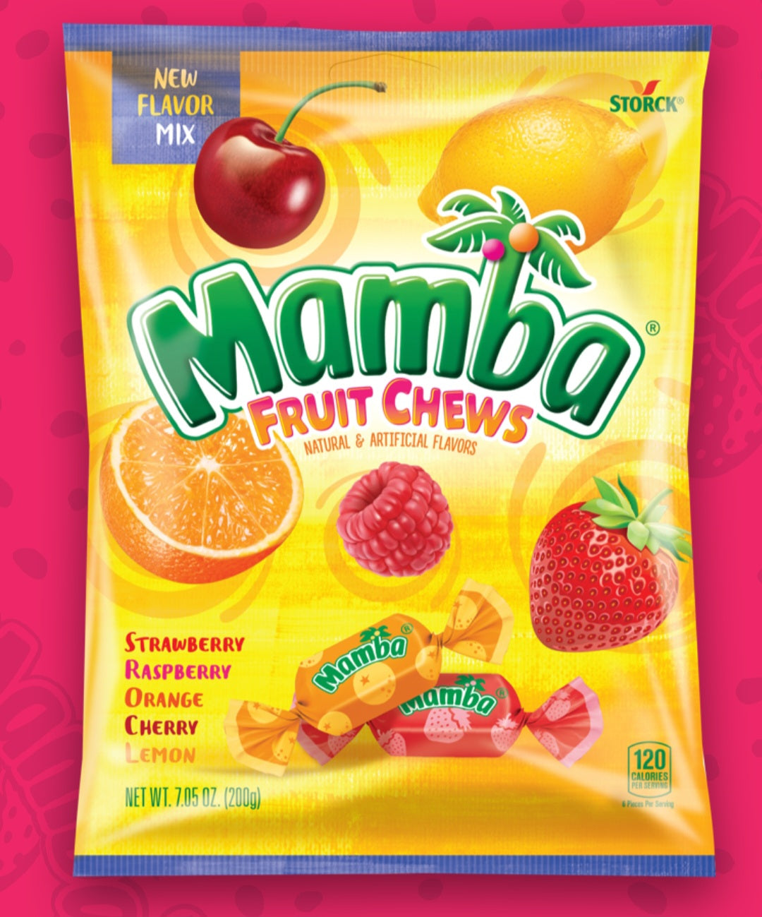 Mamba Fruit Chews 7 oz Bag