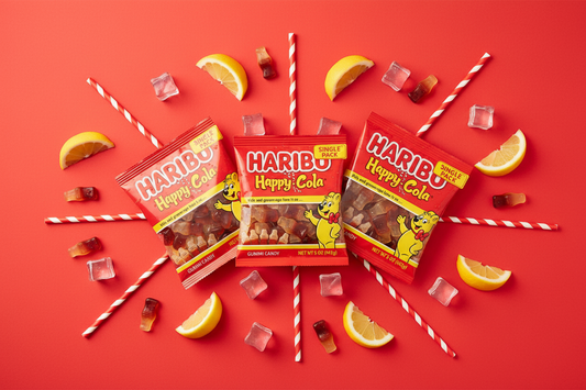 Haribo Gummies Happy Cola 5 oz 3 Pack