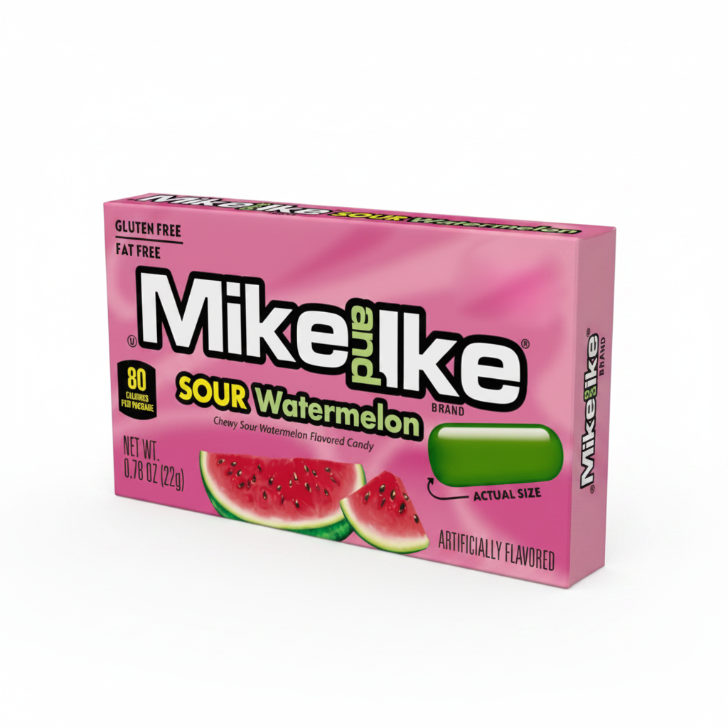 Mike and Ike Sour Watermelon Single Box Enhanced