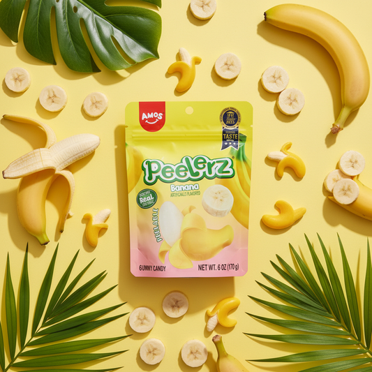 Peelerz Banana – Tropical Flat Lay