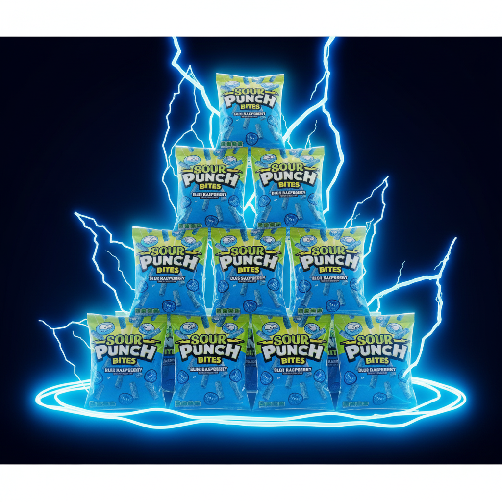 Sour Punch Box of 12 - Neon Pyramid