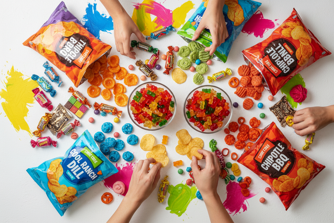 Chips and gummies