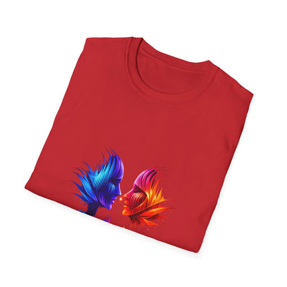 Phoenix Soundwave T-Shirt — Colorful Dual Bird Audio Wave Tee