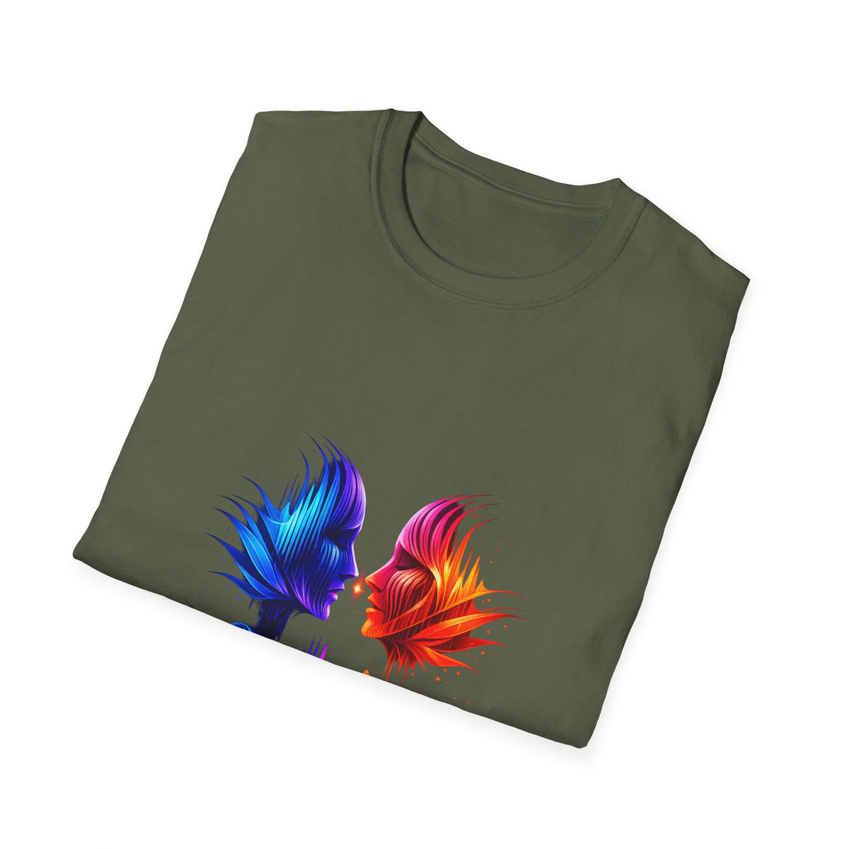 Phoenix Soundwave T-Shirt — Colorful Dual Bird Audio Wave Tee