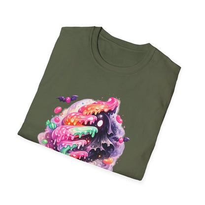 Candy Skull T-Shirt — "Sugar & Shadows" Colorful Halloween Graphic Tee