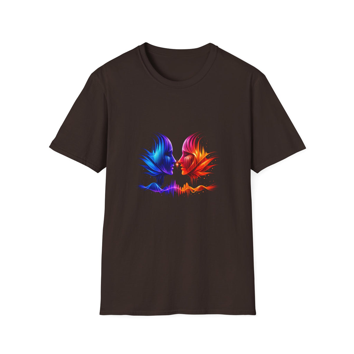 Phoenix Soundwave T-Shirt — Colorful Dual Bird Audio Wave Tee