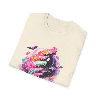 Candy Skull T-Shirt — "Sugar & Shadows" Colorful Halloween Graphic Tee