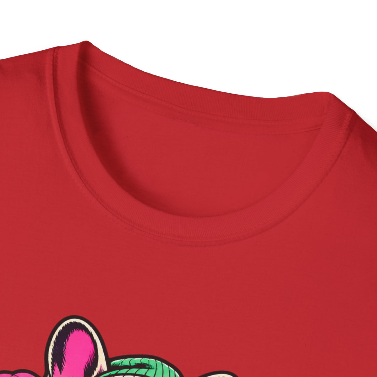 Pug Skateboard Graphic Tee – Retro Neon Streetwear Dog Shirt