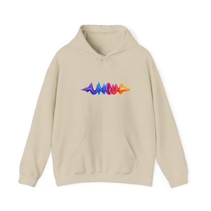 Waveform Rainbow Hoodie — Colorful Soundwave Graphic Sweatshirt