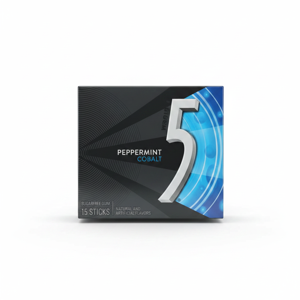 5 Gum Peppermint Cobalt Enhanced