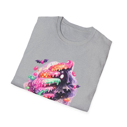 Candy Skull T-Shirt — "Sugar & Shadows" Colorful Halloween Graphic Tee