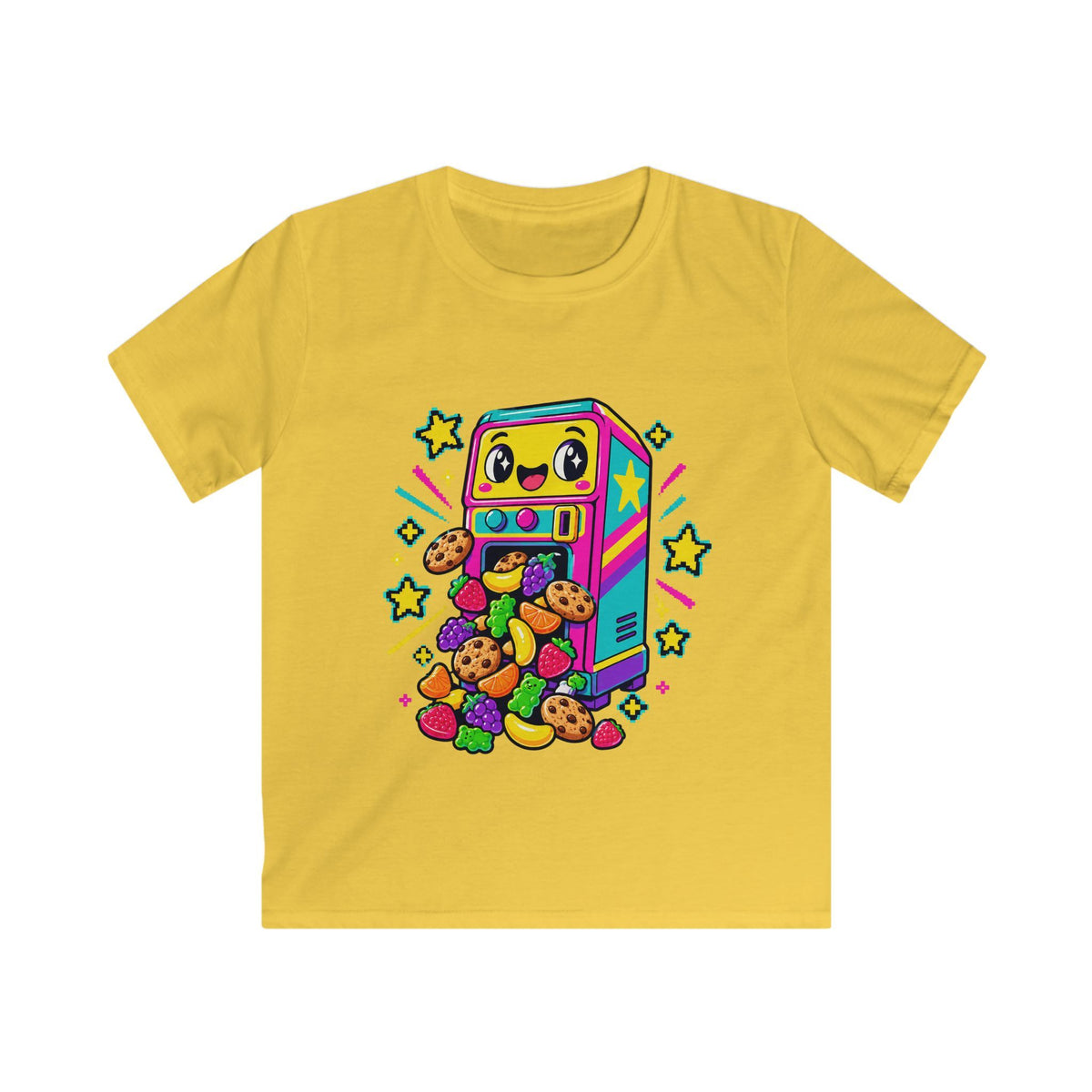 Kids Arcade Cookie Machine T‑Shirt — Cute Retro Game Snack Graphic Tee