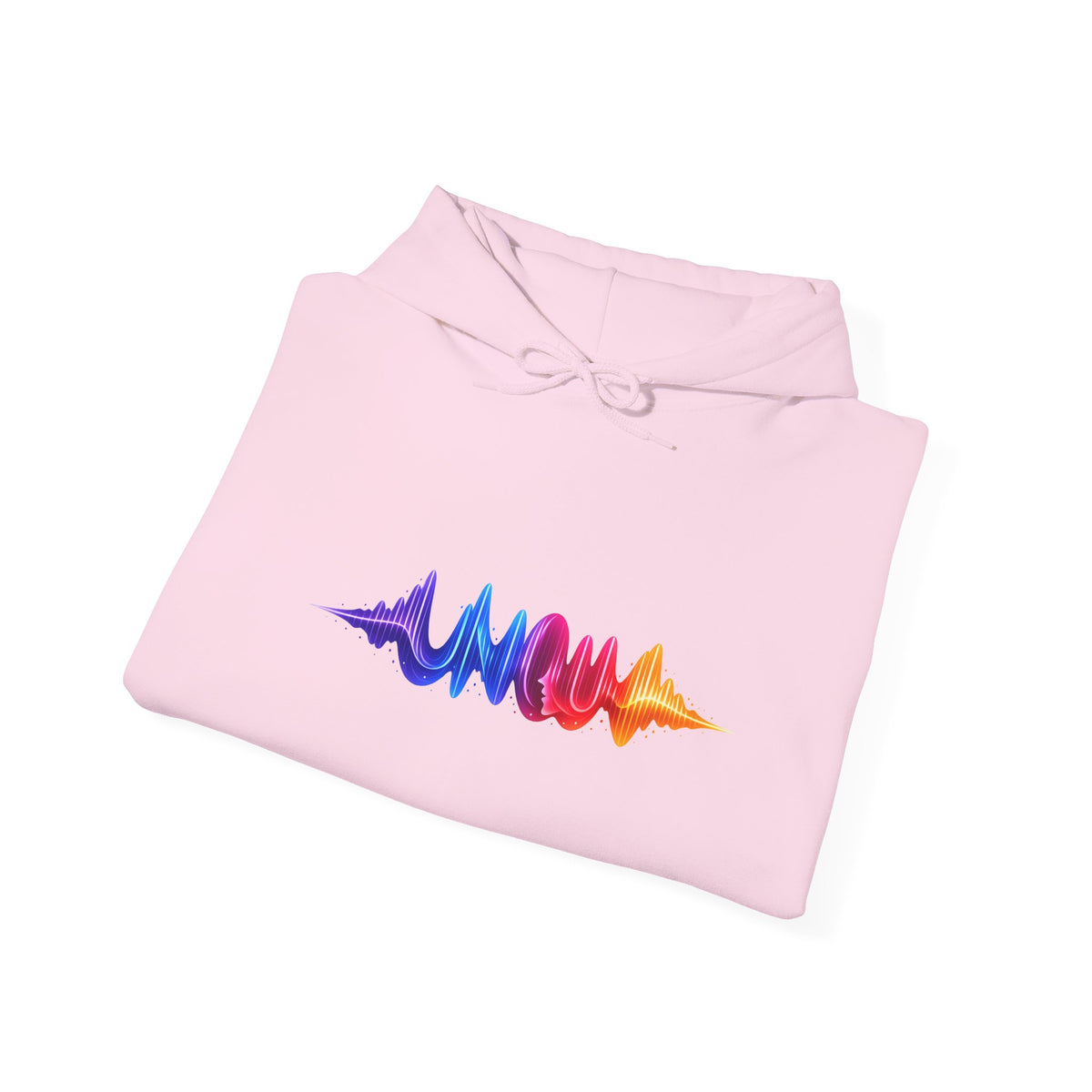 Waveform Rainbow Hoodie — Colorful Soundwave Graphic Sweatshirt