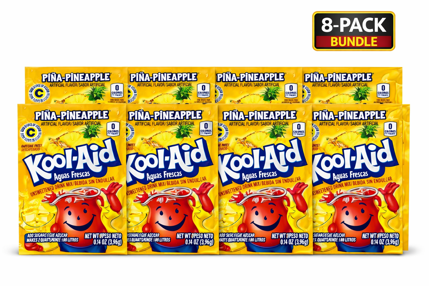 Kool Aid Pineapple "Pina" 0.14 oz Packet 8 Pack
