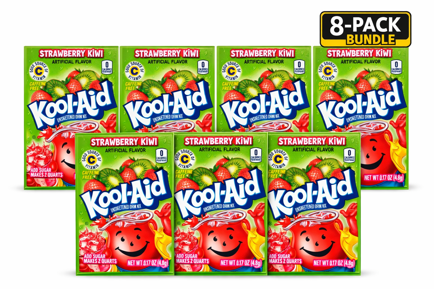 Kool Aid Strawberry Kiwi 0.14 oz Packet 8 Pack