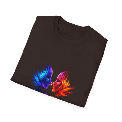 Phoenix Soundwave T-Shirt — Colorful Dual Bird Audio Wave Tee