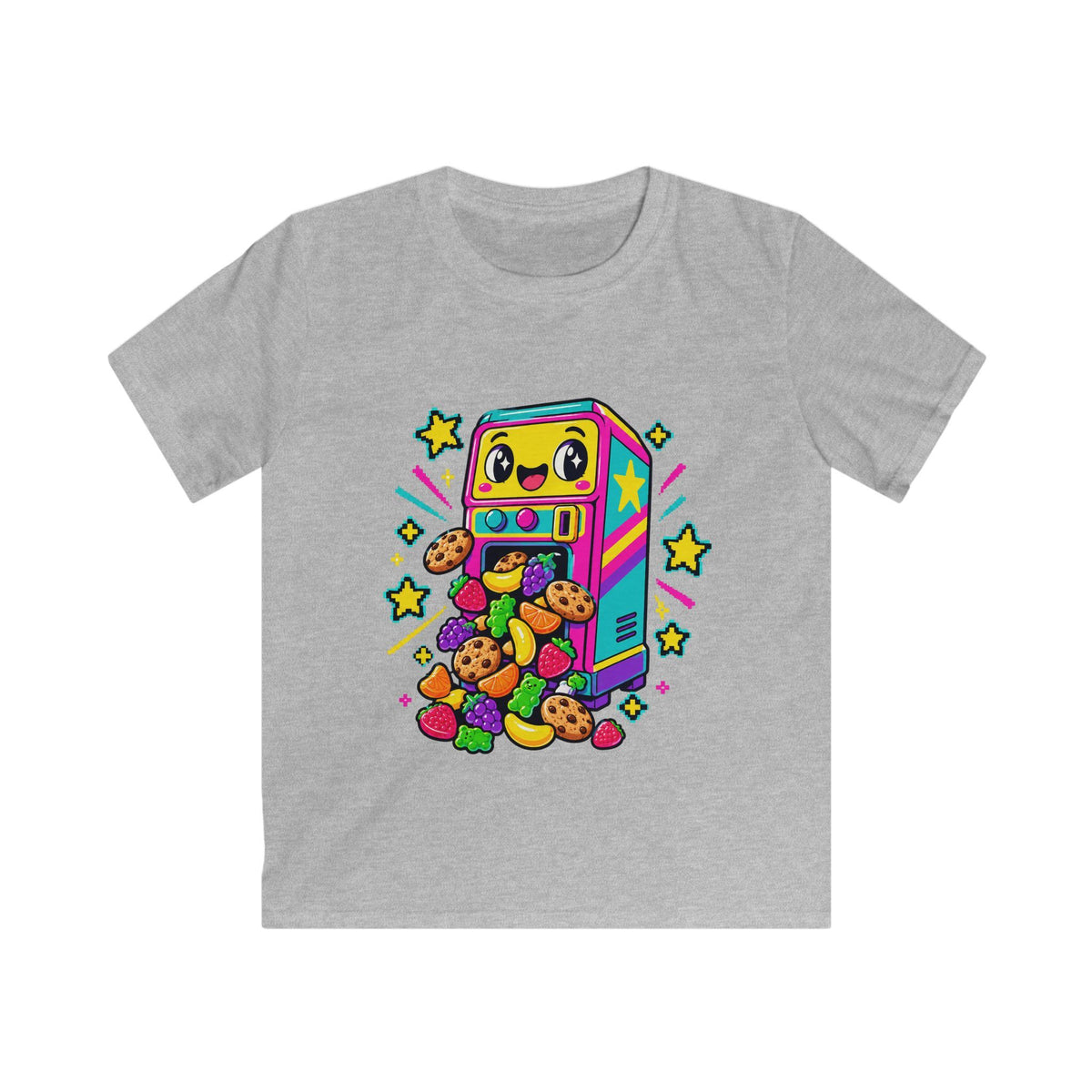 Kids Arcade Cookie Machine T‑Shirt — Cute Retro Game Snack Graphic Tee