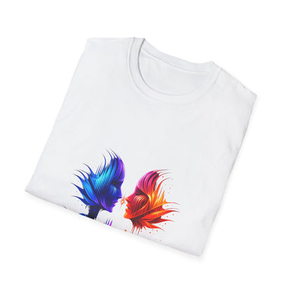 Phoenix Soundwave T-Shirt — Colorful Dual Bird Audio Wave Tee