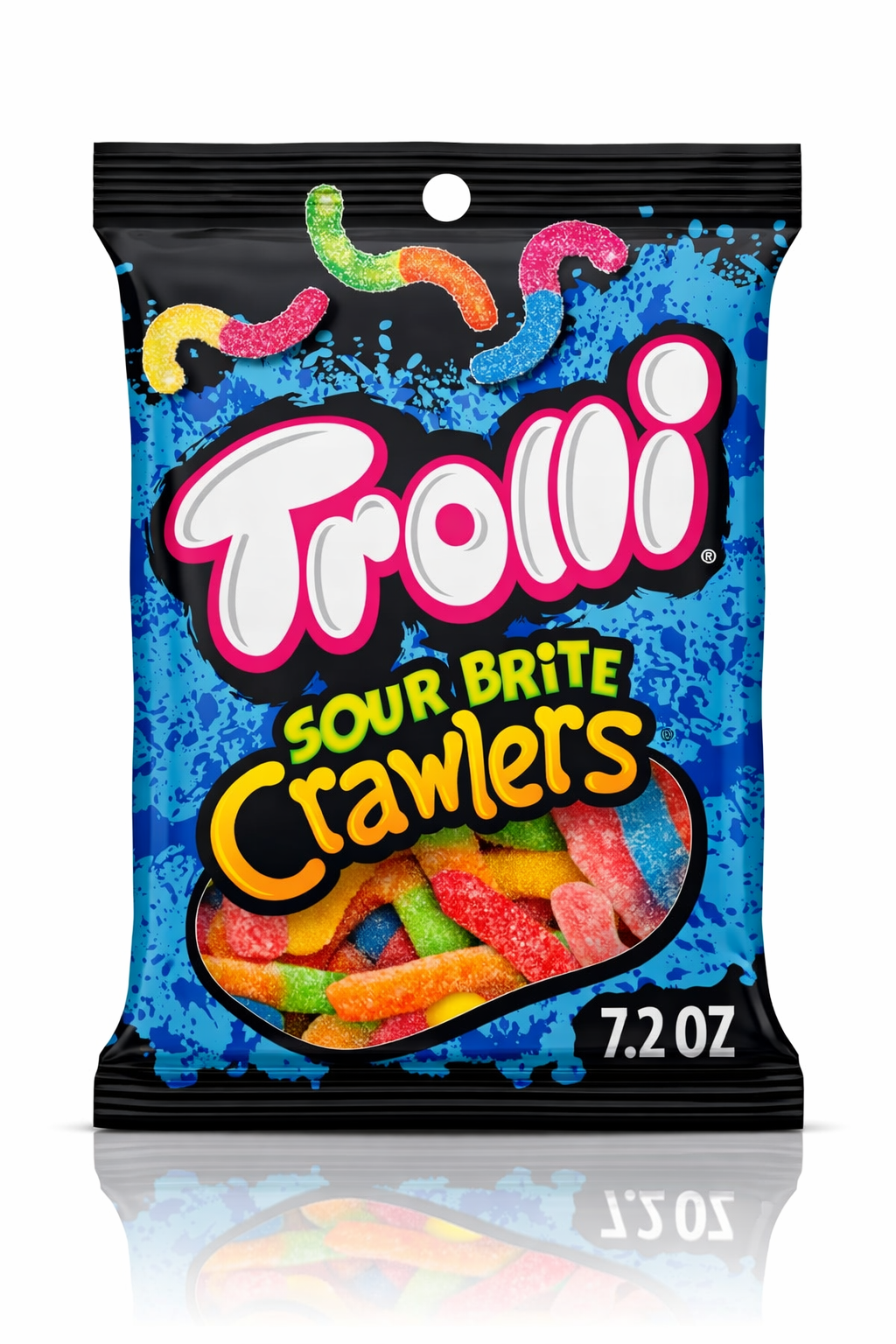 Trolli Sour Brite Crawlers Original Gummy Worms, 4.25oz