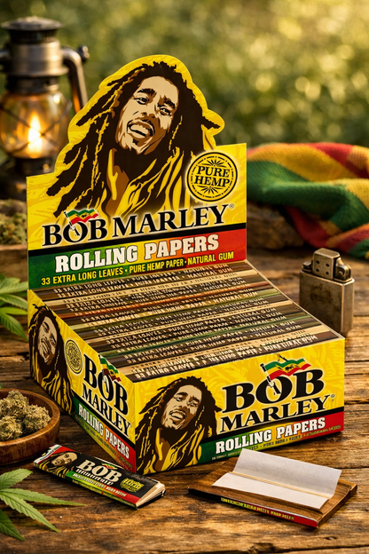 Bob Marley Rolling Paper Extra Long Leaves Box of 48