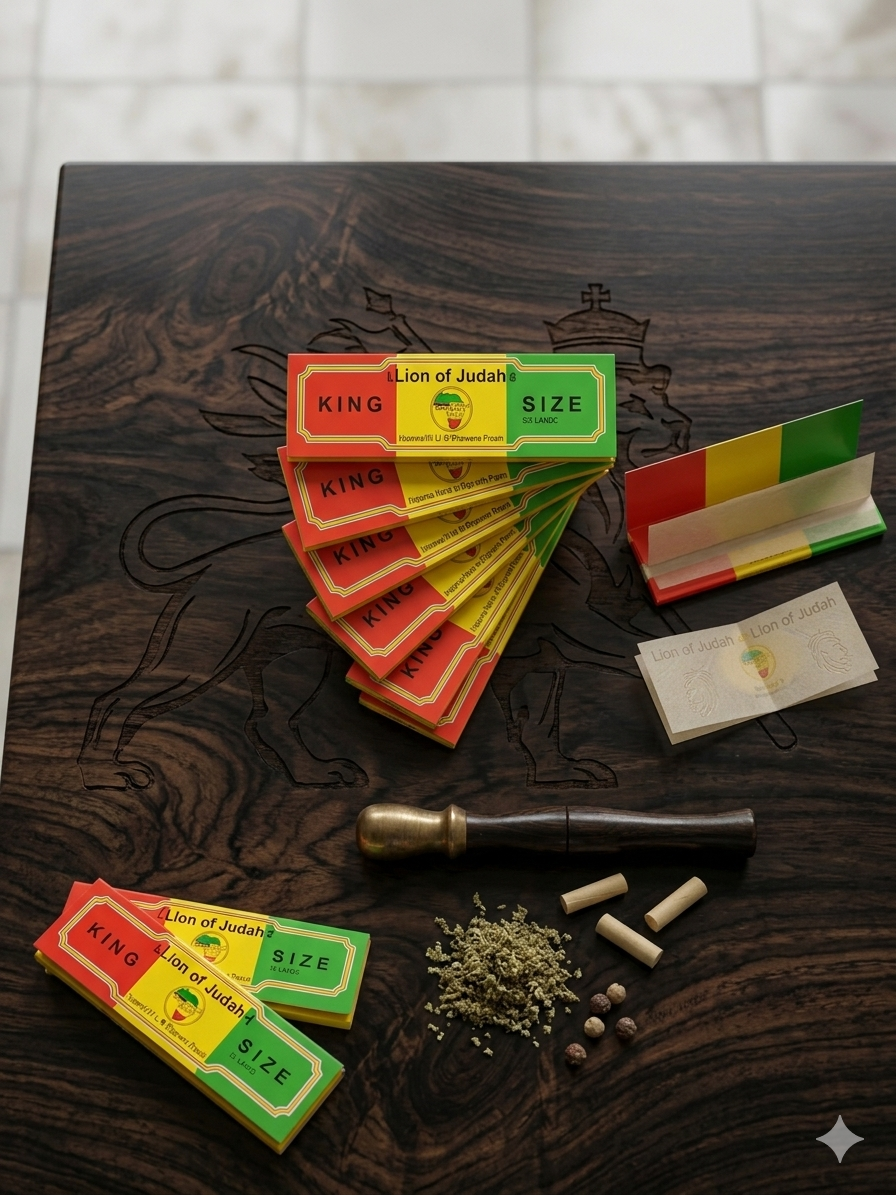 Lion of Judah Rolling Paper King Size 6 Pack
