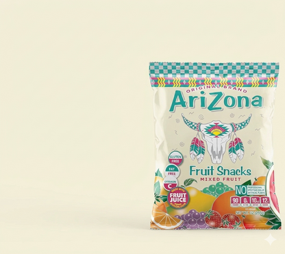 Arizona Gummies Fruit Snacks Mixed Fruit 5 oz Bag