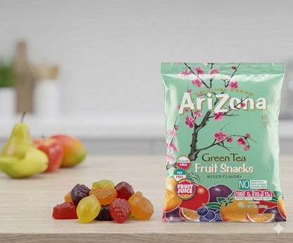 Arizona Gummies Fruit Snacks Green Tea 5 oz Bag