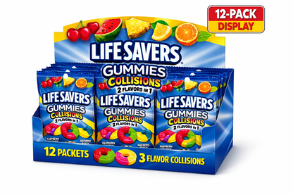 Lifesaver Gummies Collisions 7 oz Bag Box of 12