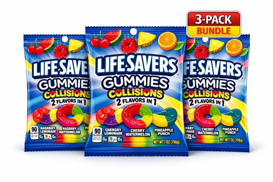 Lifesaver Gummies Collisions 7 oz Bag 3 Pack