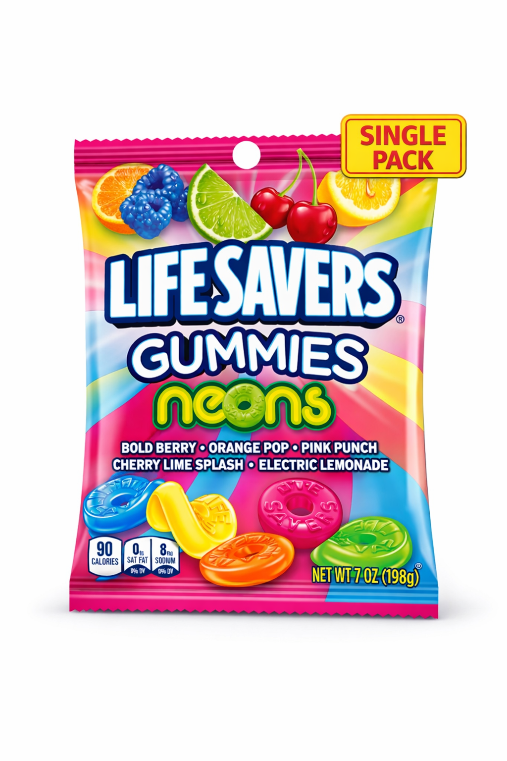 Lifesaver Gummies Neons 7 oz