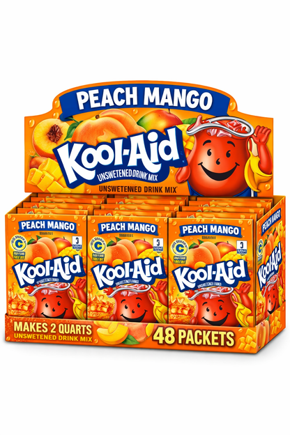 Kool Aid Peach Mango 0.14 oz Packet Box of 48