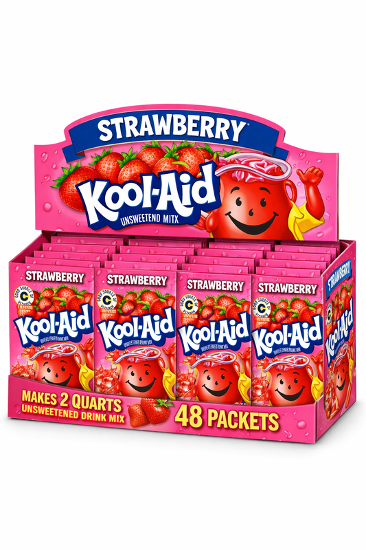 Kool Aid Strawberry 0.14 oz Packet Box of 48