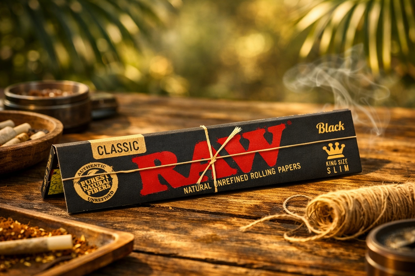 Raw Paper Classic Black King Size Black Box of 48
