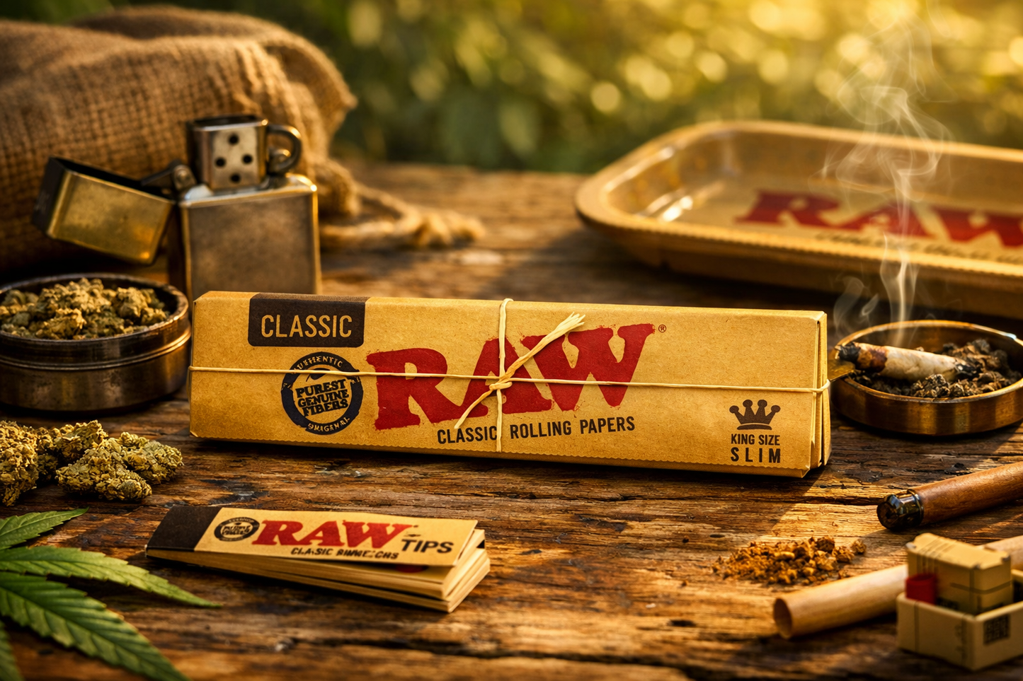Raw Classic Rolling Paper King Size Slim 4 Pack