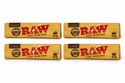 Raw Classic Rolling Paper King Size Slim 4 Pack