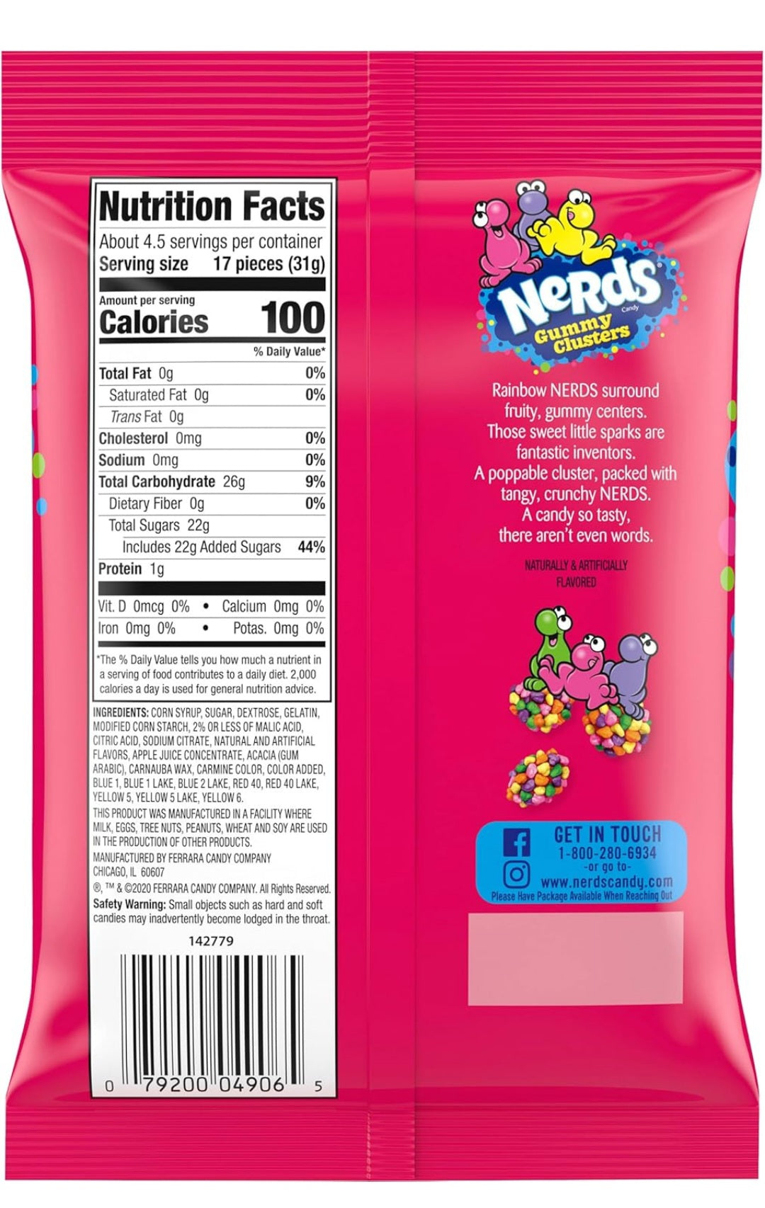 Nerds Gummy Cluster Rainbow 5oz