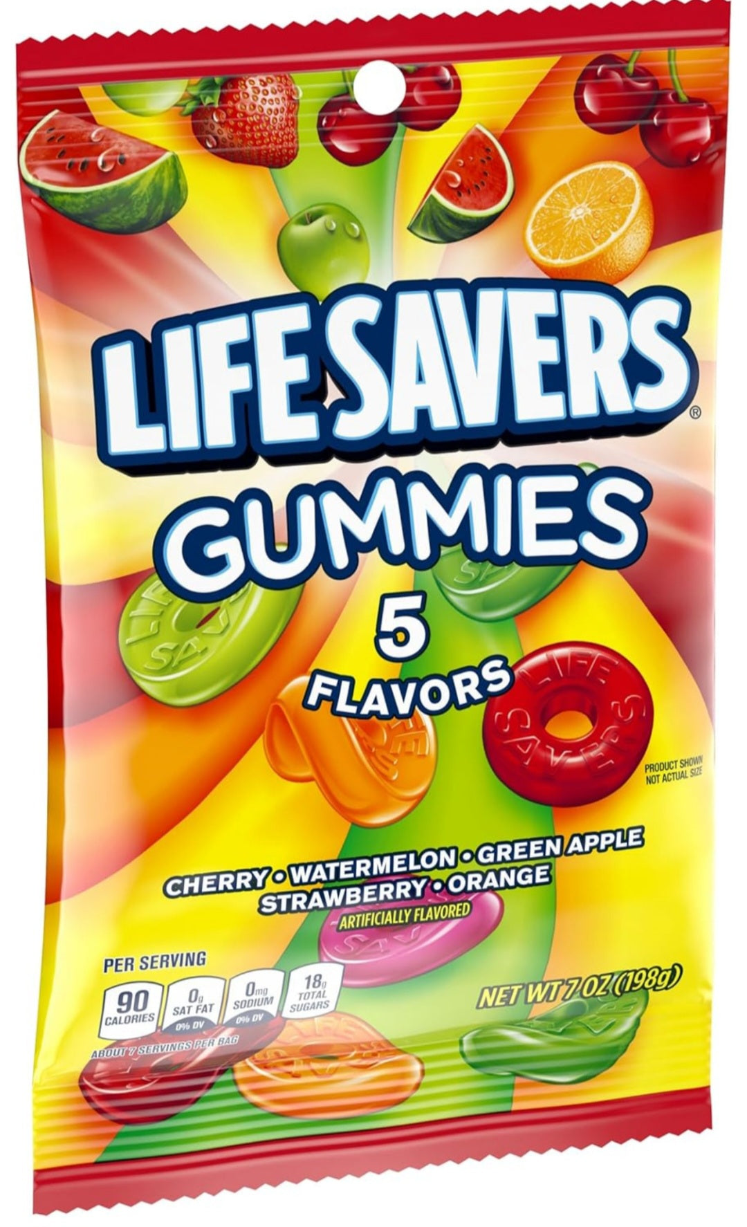 Lifesaver Gummies 5 Flavor 7 oz 12 Bags