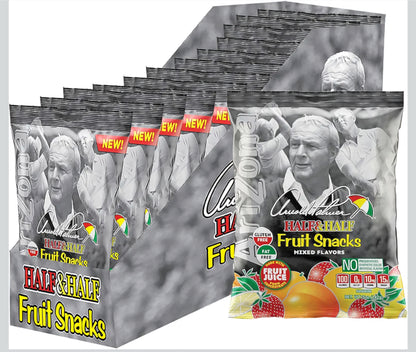 Arizona Gummies Fruit Snacks Half and Half "Arnold Palmer" 5 oz Bag Box of 12