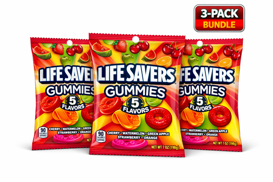Lifesaver Gummies 5 Flavor 7 oz 3 Bags