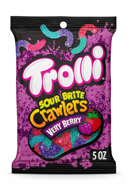 Trolli Sour Brite Crawlers Very Berry Gummy Worms, 5oz