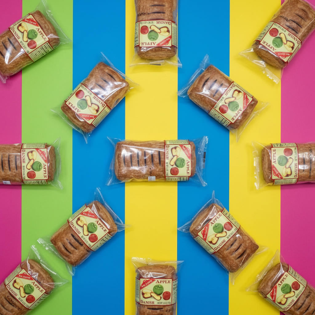 Apple Danish Flat Lay