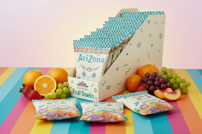Arizona Gummies Fruit Snacks Mixed Fruit 5 oz Bag Box of 12
