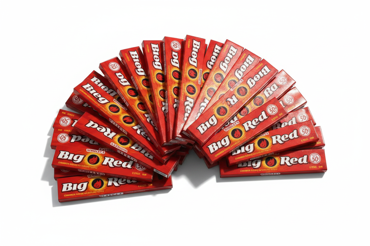 Big Red 40 Packs Fanned