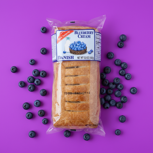 Blueberry Danish Purple Flat Lay