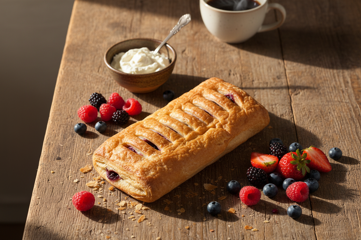 Cheese & Berries Danish Lifestyle