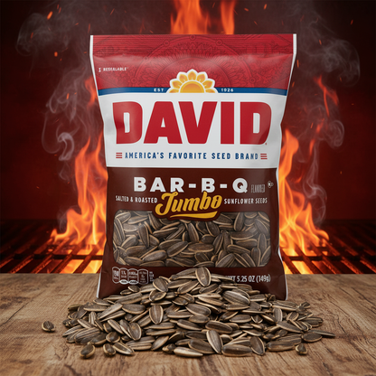 David BAR-B-Q Sunflower Seeds